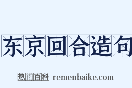 东京回合造句是什么意思的图片